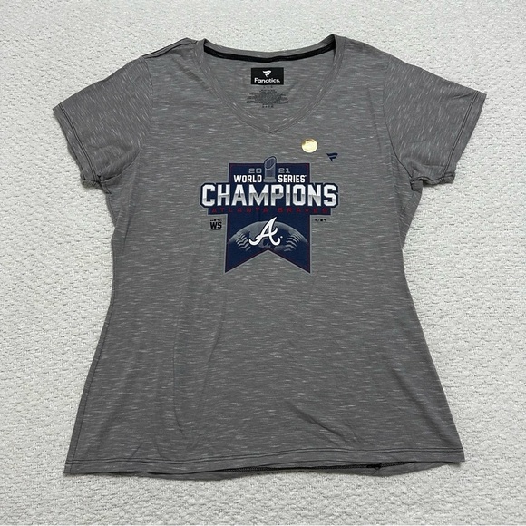 Fanatics Tops - Fanatics Atlanta Braves 2021 World Series Tee Women’s Size Large